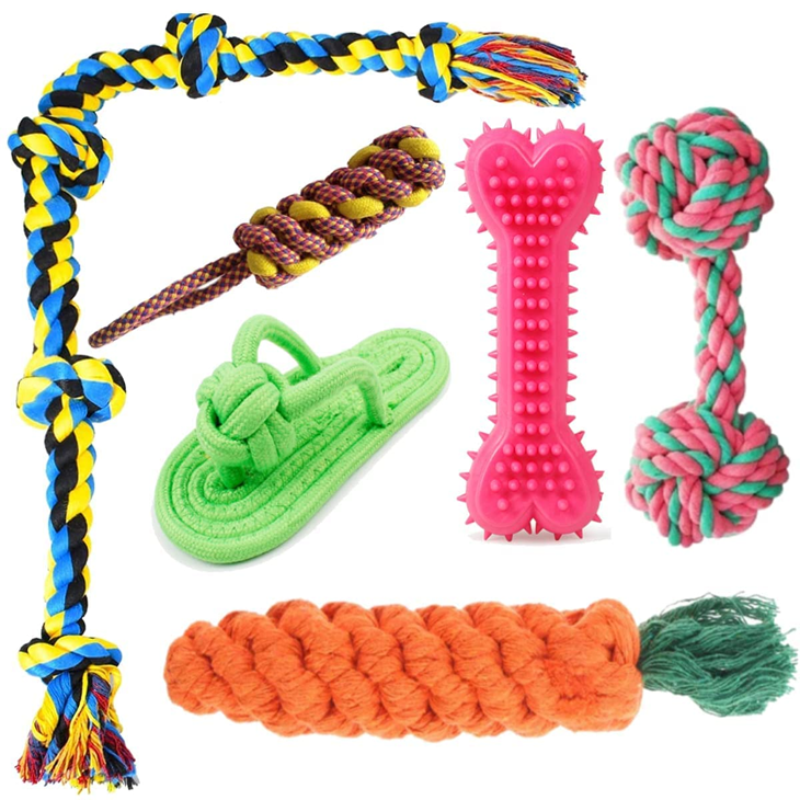 Cotton Rope Tug Chew Set