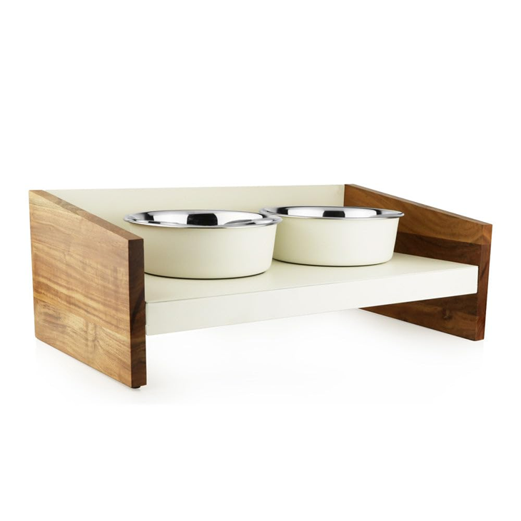 Magnetic Base Elevated Pet Bowl