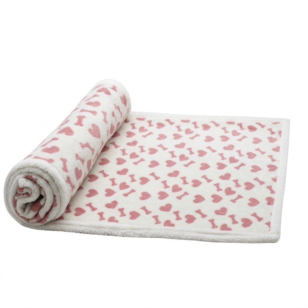 Bone Print Cozy Fleece Pet Blanket