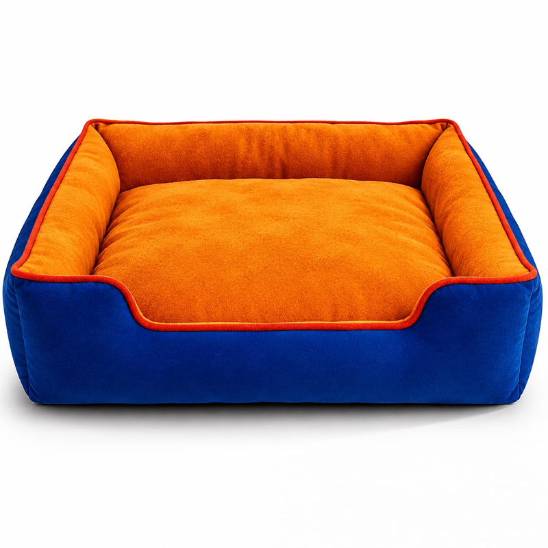 Plush Raised Side Pet Sofa