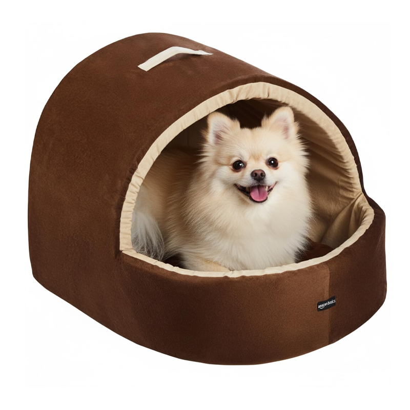 Velvet Cave Cozy Pet Hideaway Bed