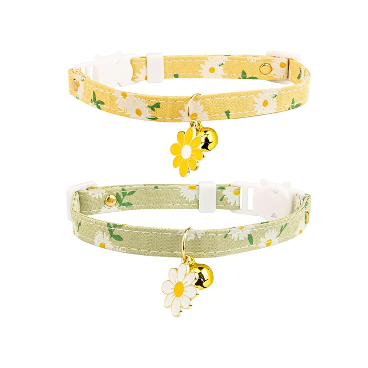 Floral Cotton Bell Breakaway Collar Set