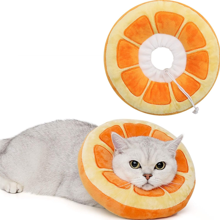 Soft Orange Recovery Cone Collar