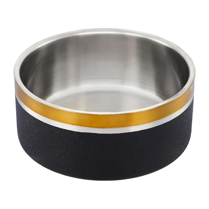 Double Wall Metal Pet Feeding Bowl