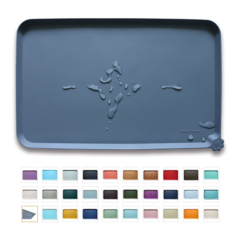 Raised Edge Silicone Pet Feeding Mat