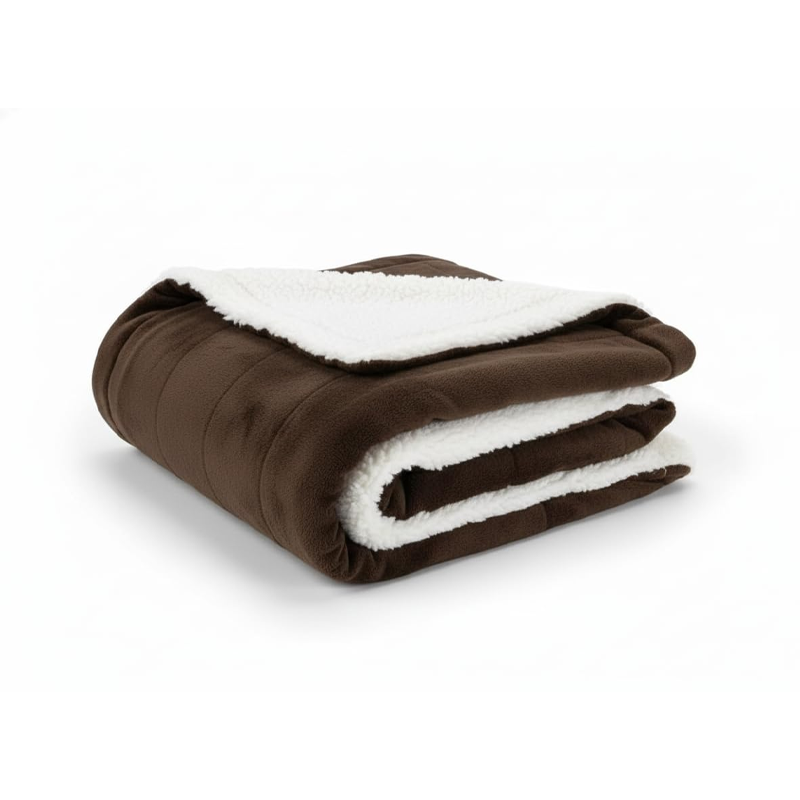 Brown Cozy Multipurpose Fleece Pet Blanket