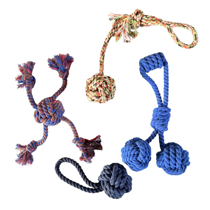 Natural Cotton Rope Puppy Toys