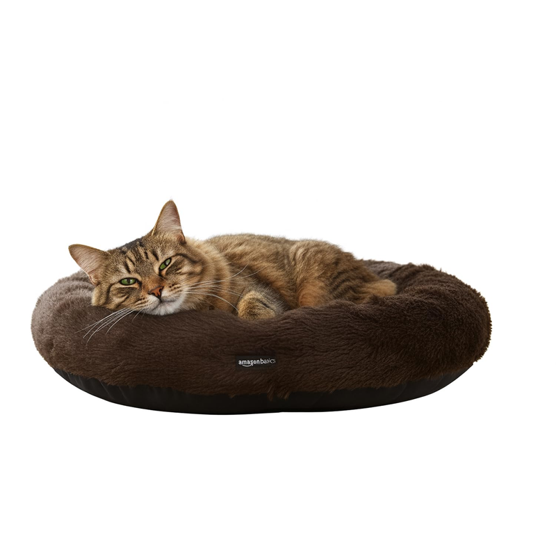 Cozy Reversible Brown Fur Lounger
