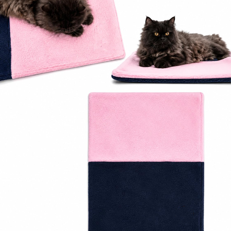 Two Tone Plush Pet Mat
