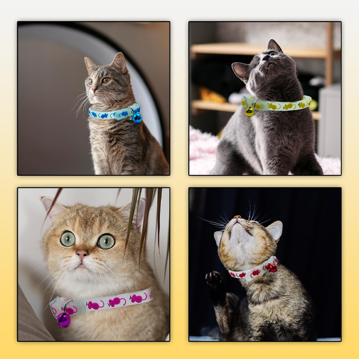 Glow Mouse Reflective Nylon Collar