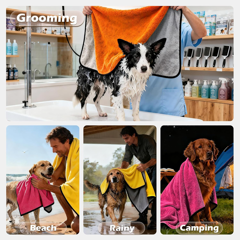 Absorbent Microfiber Pet Drying Towel