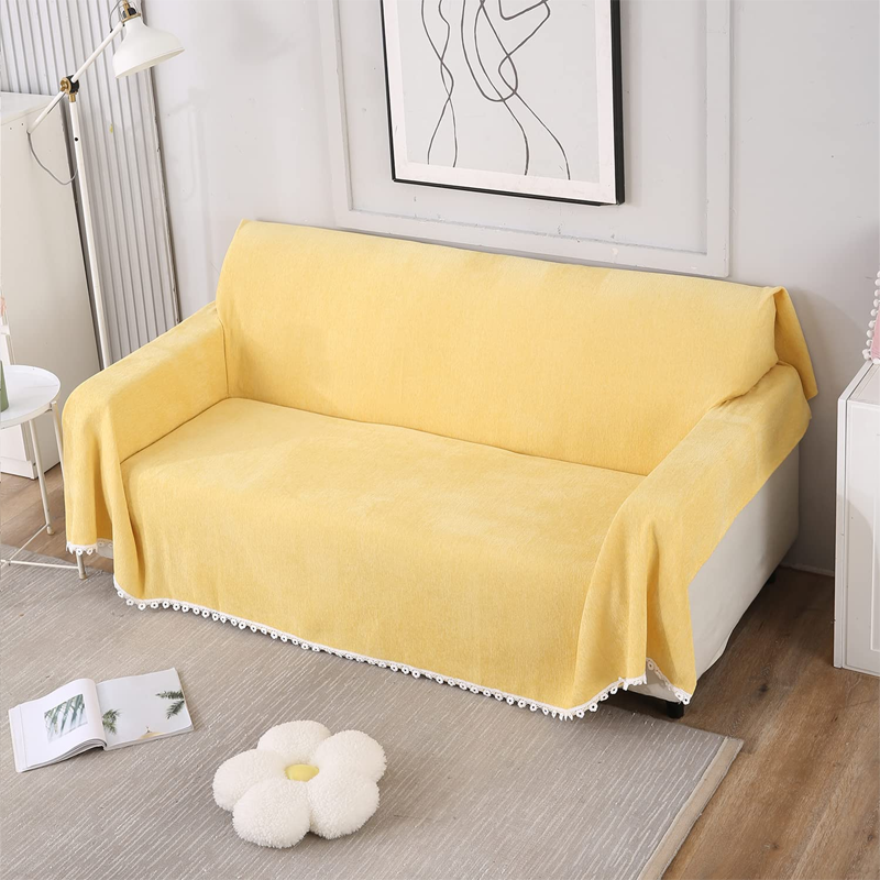 Soft Chenille Furniture Protection Throw