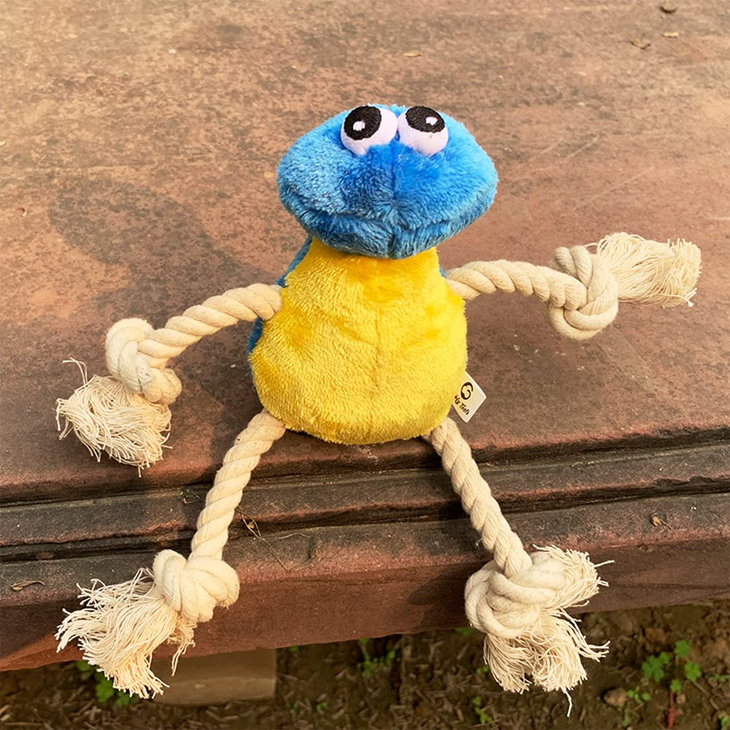 Furry Bird Crinkle Chew Toy