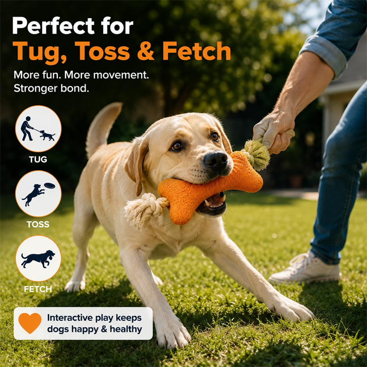 Natural Cotton Interactive Chew Rope