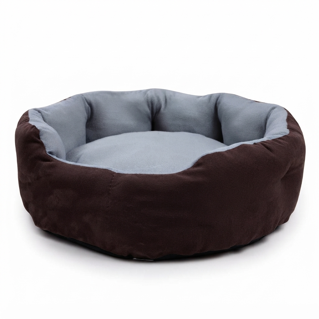 Cozy Reversible Round Pet Basket