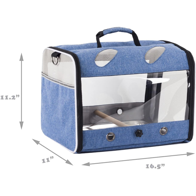 Portable Mesh Bird Travel Carrier