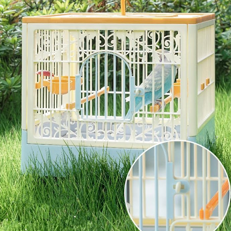 Foldable Transparent Bird Travel Cage