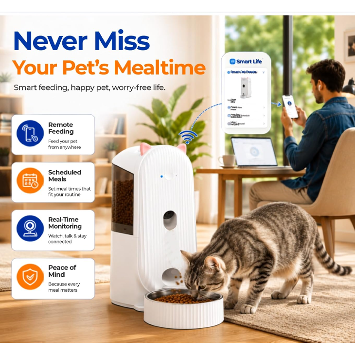 Smart Camera WiFi Pet Feeder