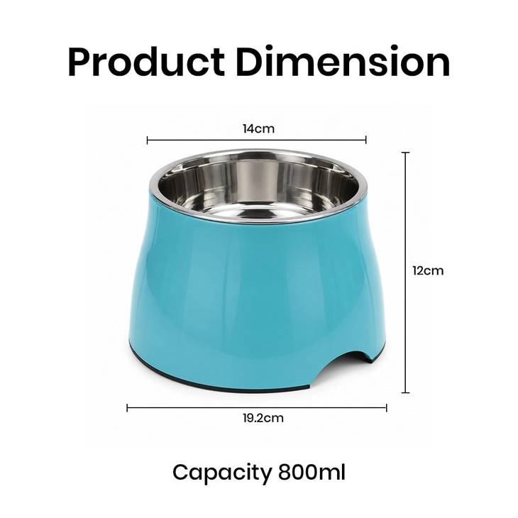 Elevated Melamine Pet Feeding Bowl