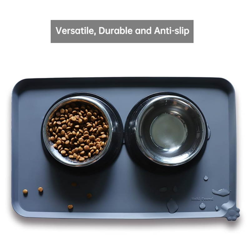 Raised Edge Silicone Pet Feeding Mat