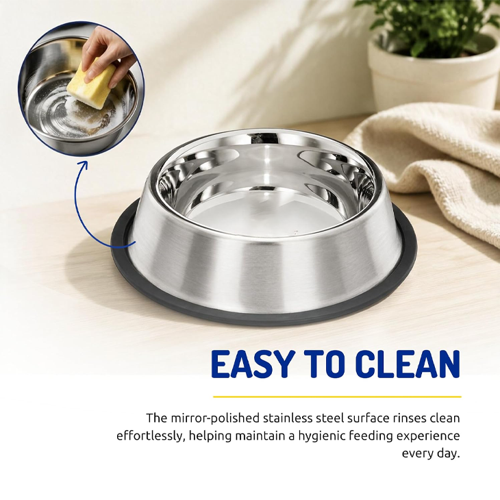 Stainless Steel Non Slip Dog Bowls