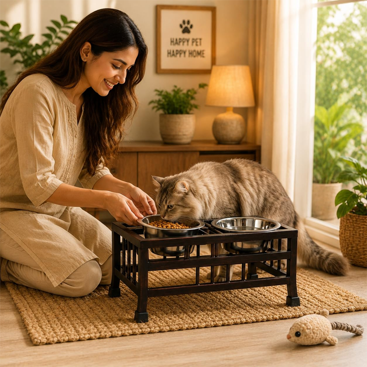 Elevated Stainless Steel Dog Bowl Stand