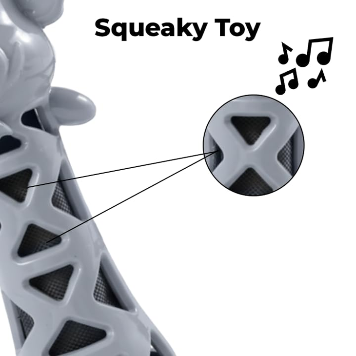 Elephant Plush Squeaky Teething Toy