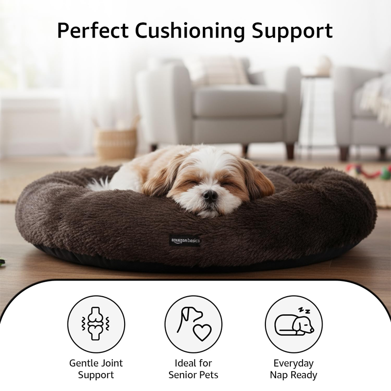 Cozy Reversible Brown Fur Lounger