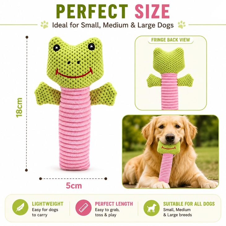 Caterpillar Squeaky Teething Plush Playmate