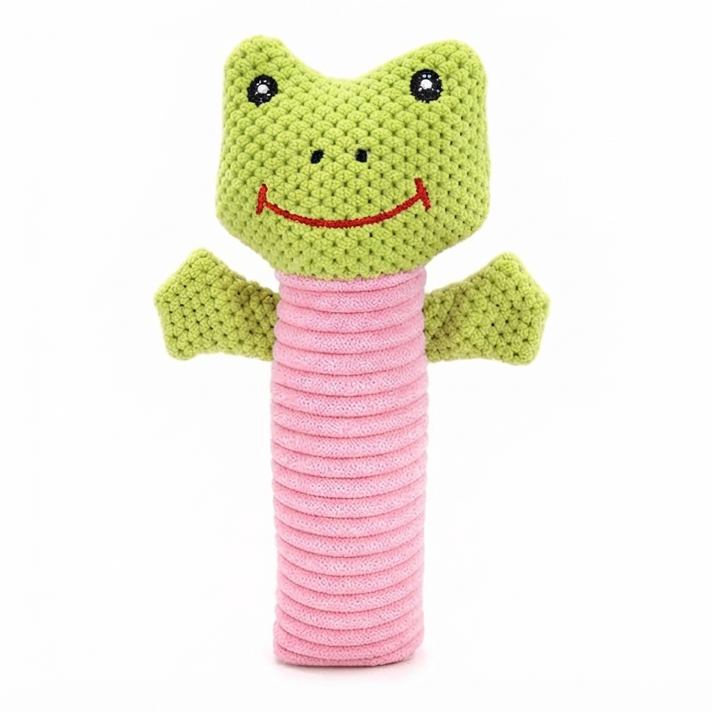 Caterpillar Squeaky Teething Plush Playmate